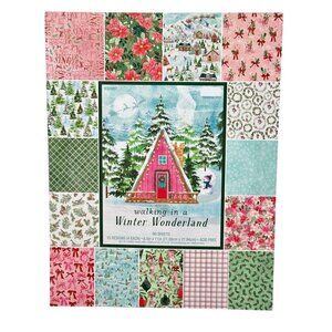 Walking in a Winter Wonderland Christmas Scrapbook Paper Pad 60 Sheets 8.5x11 P